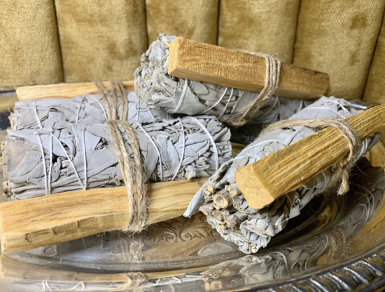 Picture of White Sage and Palo Santo Wood Smudge Bundles || Palo Santo Smudging Sticks