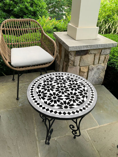 Picture of CUSTOMIZABLE Mosaic Table - Crafts Mosaic Table - Mosaic Table Art - Mid Century Mosaic Table - Handmade Coffee Table For Outdoor & Indoor | Handmade Mosaic Table For Outdoor & Indoor | Moroccan Table