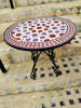 Picture of CUSTOMIZABLE Purple and Pink Mosaic Table - Crafts Mosaic Table - Mid Century Mosaic Table - Handmade Coffee Table For Outdoor & Indoor | Handmade Mid Century Mosaic Table | Moroccan Tiles Crafted Coffee Table