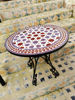 Picture of CUSTOMIZABLE Purple and Pink Mosaic Table - Crafts Mosaic Table - Mid Century Mosaic Table - Handmade Coffee Table For Outdoor & Indoor | Handmade Mid Century Mosaic Table | Moroccan Tiles Crafted Coffee Table