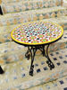 Picture of CUSTOMIZABLE Mosaic Table - Patio Coffee Table - Custom Your Table's Colors And Height | Handmade Mid Century Mosaic Coffee Table - Moroccan Artwork, Customizable