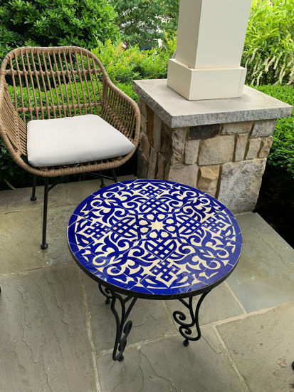 Picture of CUSTOMIZABLE Mosaic Table - Crafts Mosaic Table - Mosaic Table Art - Mid Century Mosaic Table - Handmade Coffee Table For Outdoor & Indoor | Handmade Mosaic Table For Outdoor & Indoor| Mid Century Mosaic Coffee Table