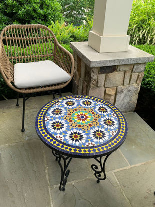 Picture of CUSTOMIZABLE Mosaic Table - Crafts Mosaic Table - Mosaic Table Art - Mid Century Mosaic Table - Handmade Coffee Table For Outdoor & Indoor | Handmade Mosaic Table For Outdoor & Indoor | Moroccan Table