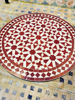 Picture of Burgundy Mosaic Table, Customizable Height Table For Outdoor And Indoor | Crafted Mosaic Table For Outdoor & Indoor- Moroccan Work