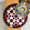 Picture of Handcrafted Moroccan Mosaic Patio Table – Custom Mid-Century Outdoor & Indoor Coffee Table – Colorful Garden Farmhouse Decor
