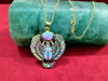 Picture of Gold Opal Winged Scarab Necklace