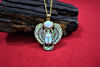 Picture of Gold Opal Winged Scarab Necklace