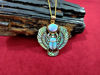 Picture of Gold Opal Winged Scarab Necklace