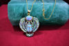 Picture of Gold Opal Winged Scarab Necklace