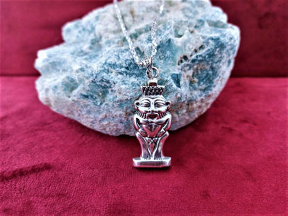 Picture of God Bes Silver Necklace