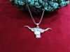 Picture of Egyptian Sterling Silver Beautiful Sacred Cow Head Necklace