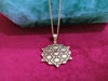Picture of Abydos Temple Old Flower Of Life Gold Necklace