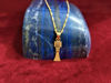 Picture of Egyptian 18K Gold Sterling Silver Djed Pillar Pendant Necklace
