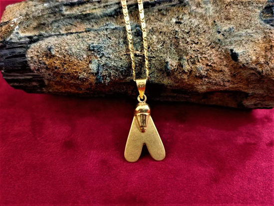 Picture of Gold Unique Pharaonic Army Honor Fly Sign Necklace