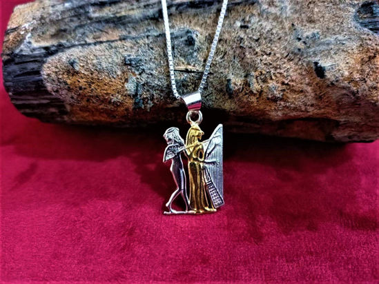 Picture of Handmade Sterling Silver Pharaonic Musicians necklace