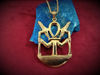 Picture of Egyptian 18k Gold Filled silver Was Sceptre Ankh Ka Arms Necklace
