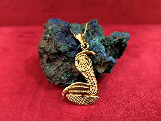 Picture of Gold Goddess Wadjet Protector of The Pharaoh Necklace