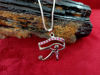 Picture of Pretty Sterling Silver Eye of Horus Necklace, Egyptian Eye of Ra Charm Necklace, Horus Eye Jewelry