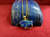 Picture of Blue Opal Eye Of Horus Necklace, Real Gold Eye Of Horus Jewelry, Eye Of Horus Jewelry
