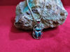 Picture of Amazing Interesting Dark Green Aurora Opal Scarab Necklace , Sterling Silver Scarab Pendant , Scarab Jewelry