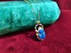 Picture of Sparkle Blue Opal Scarab Necklace