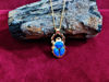 Picture of Sparkle Blue Opal Scarab Necklace