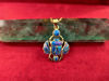 Picture of Blue Gold Opal Winged Scarab Necklace