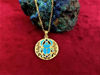 Picture of 18K Gold Filled Sterling Silver Scarab Beetle Pendant Necklace