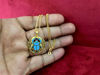 Picture of 18K Gold Filled Sterling Silver Scarab Beetle Pendant Necklace