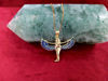 Picture of 18k Gold Filled Sterling Silver Blue Opal Goddess Isis Necklace