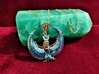 Picture of Gold Opal Goddess Isis Necklace