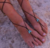 Picture of Barefoot Sandals, Festivals Sandals, Spiritual Ceremony Sandals, Beach Wedding, Beach , Hippie Sandals, Rave Jewelry, Festival Jewelry