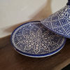 Picture of Handmade and Hand-Painted Tagine - Large Tagine Pot - Cooking & Serving Pot - Ceramic Kitchenware - Clay cooking pot - LEAD FREE