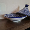 Picture of Handmade and Hand-Painted Tagine - Large Tagine Pot - Cooking & Serving Pot - Ceramic Kitchenware - Clay cooking pot - LEAD FREE