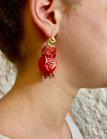 Picture of pomegranate earrings