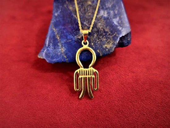 Picture of Gold Isis Tyet Knot Necklace