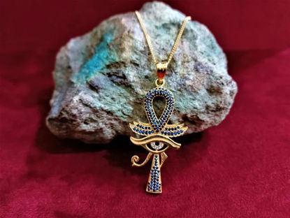 Picture of Beautiful Ankh Eye Of Horus Necklace