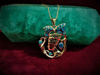 Picture of Gold Opal Queen Nefertiti Flanked By Lotus Flower Necklace