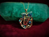 Picture of Gold Opal Queen Nefertiti Flanked By Lotus Flower Necklace