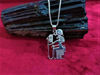 Picture of Beautiful Seated Goddess Silver Sekhmet Necklace