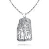 Picture of King Akhenaton Prayers Silver Necklace