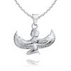 Picture of Sterling Silver Egyptian Winged Goddess Maat Necklace