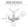 Picture of Sterling Silver Egyptian Winged Goddess Maat Necklace