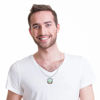 Picture of Sterling Silver Wadjet Bennu Amulet Opal Necklace