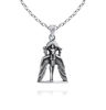 Picture of Sterling Silver Goddess Sekhmet Healing Amulet Necklace