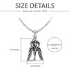 Picture of Sterling Silver Goddess Sekhmet Healing Amulet Necklace