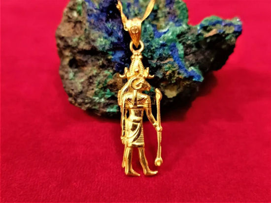 Picture of Gold God Khnum Of Fertility Necklace