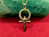 Picture of Gold Horus The Falcon Ankh Necklace