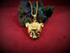 Picture of Goddess Of Healing Sekhmet Gold Necklace