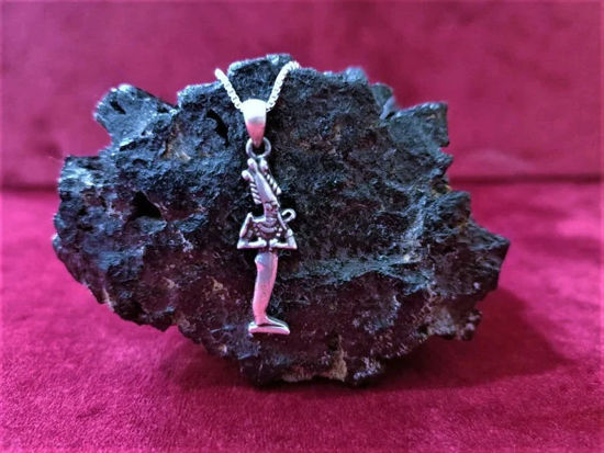 Picture of God Osiris Silver Necklace